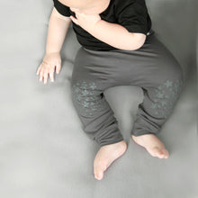Load image into Gallery viewer, Bamboo Charcoal Grey Harem Style Crawling Pant (Unisex) - Available on Amazon.com
