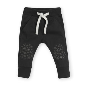 Pimfylm Cotton Baby Organic Cotton Footed Harem Pants Black 7-8 Years 